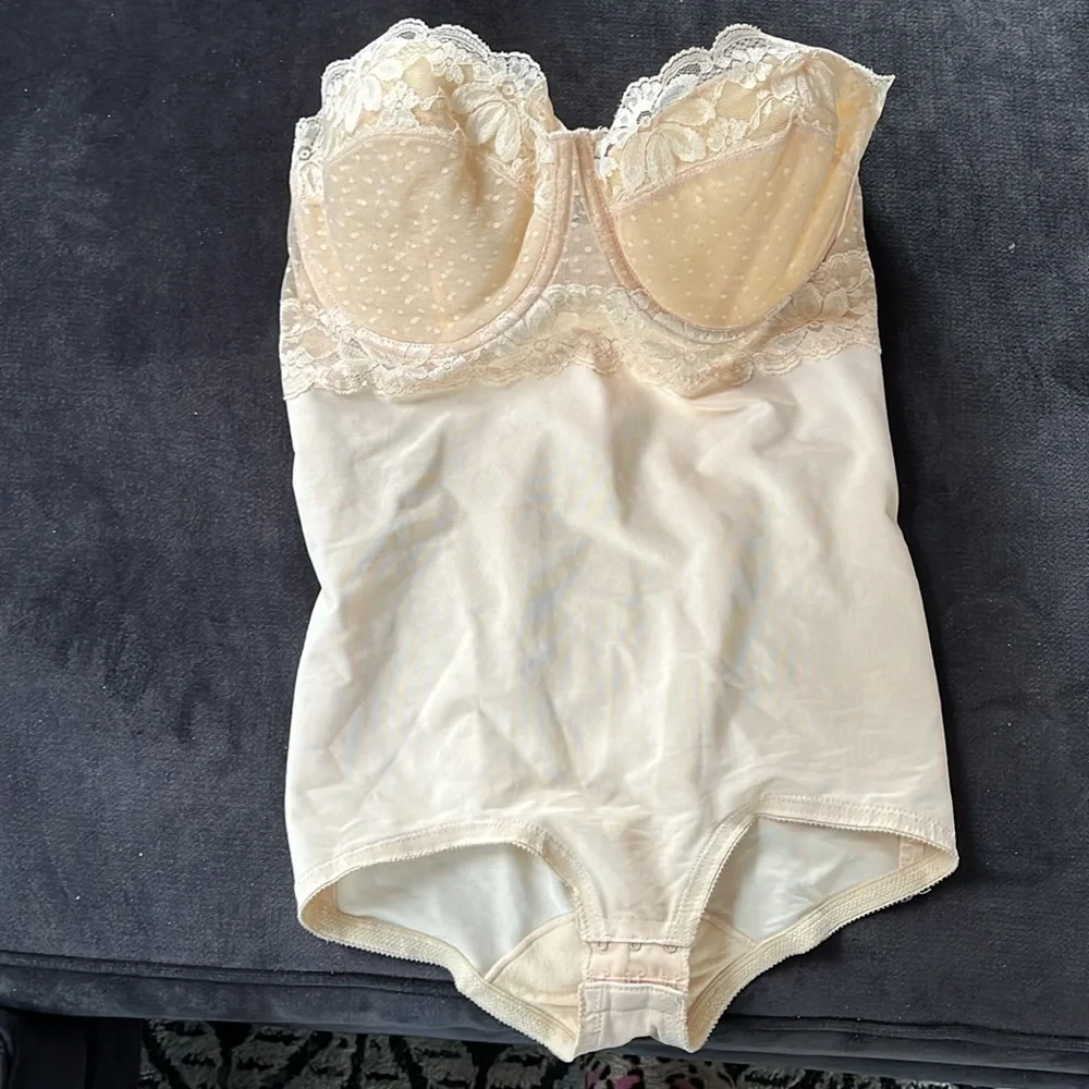 Dolores for Poirette Lingerie Strapless Bustier Vintage Size 36 ILGWU Bodysuit